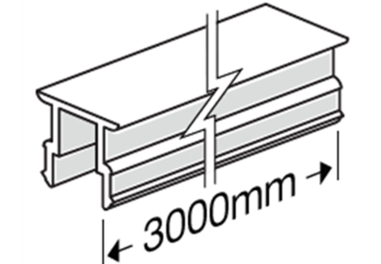 HardieDeck Snap-In Top Strip Fire Zone 3000mm (5 Pack)