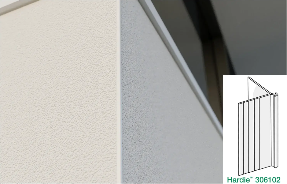 Hardie 9mm Aluminium External Slimline Corner 3000mm